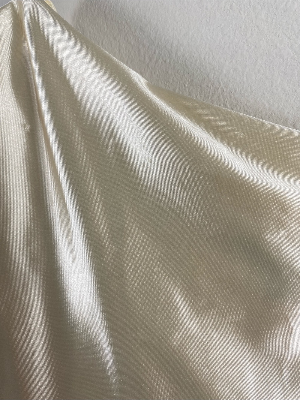 Express Satin Draped Shoulder Top | Swan - Picture 16 of 16